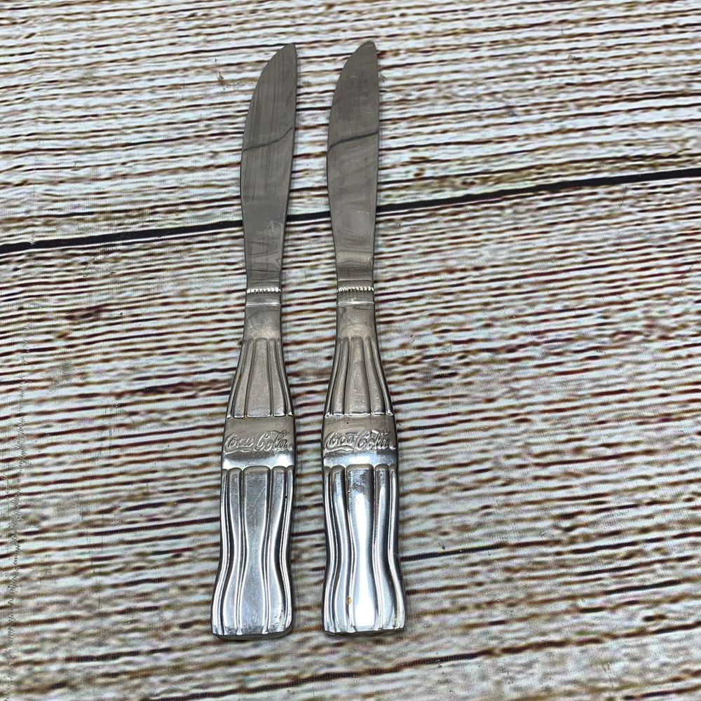 Coca-Cola Gibson Stainless China Knife‎ Set, Bottle Handle, Collectible